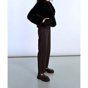 NEW MOLLY BRACKEN young ladies woven jacket in black